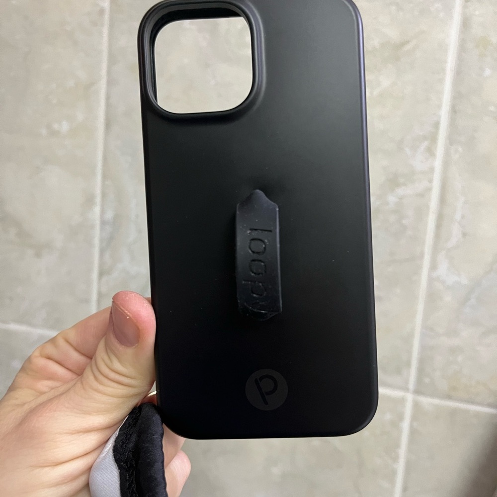 iPhone 13 mini black matte loopy case